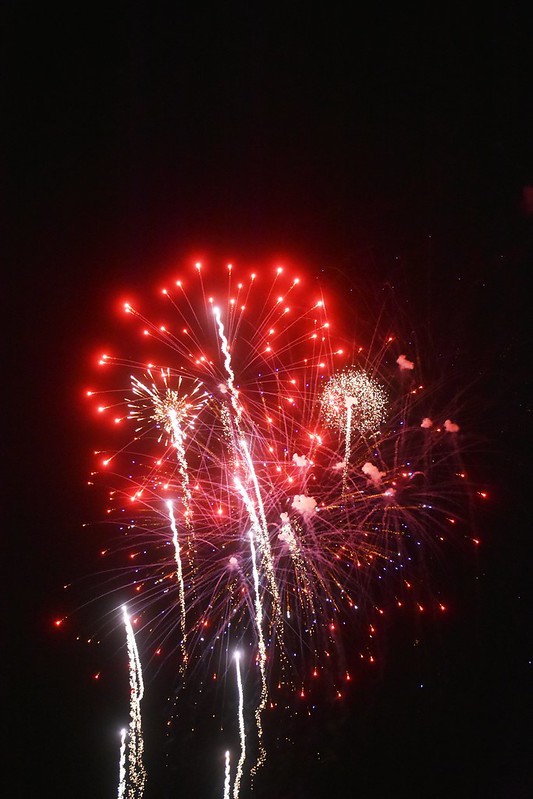 fireworks exploding
